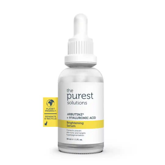 Ləkələri Aparan Dəri Tonunu Bərabərləşdirən Dəriyə Qulluq Serumu The Purest Solutions Arbutin 2%+Hyaluronic Acid 30 ml