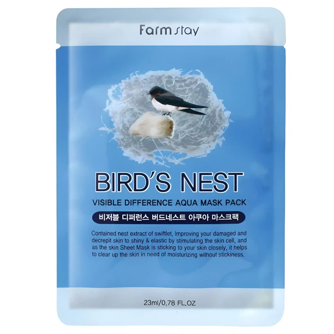 Qaranquş yuvası özlü üz maskası Farmstay Birds  Mask Pack 23 ml