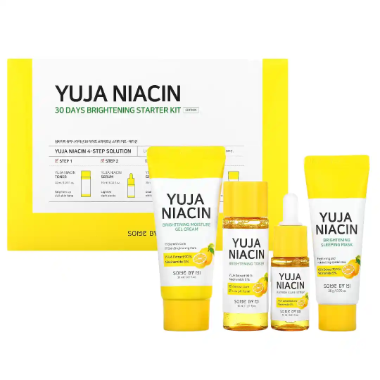 Üz ağardan məhsulların mini versiyaları dəsti SOME BY MI Yuja Niacin 30 Days Brightening Starter kit