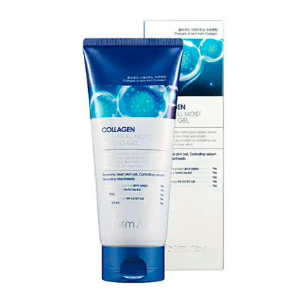 Kollagenli pilinq FARM STAY Collagen Water Full Moist Peeling Gel 180 ml