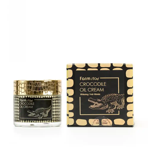 Timsah yağı ilə üz üçün krem Farm Stay Crocodile Oil Cream 70g