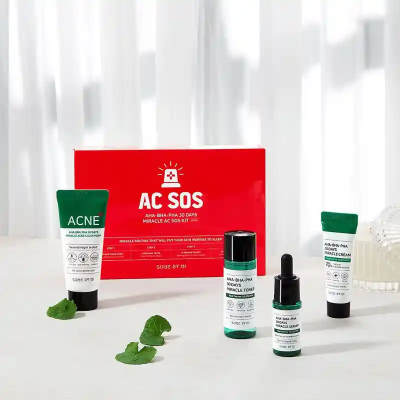 Problemli dəri üçün turşularla dəst Some By Mi AHA-BHA-PHA 30 Days Miracle AC SOS Kit