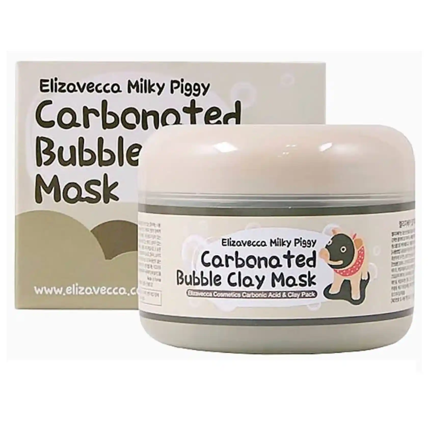 Gil köpük maskası ELIZAVECCA MILKY PIGGY Carbonated Bubble Clay MASK 100g