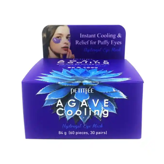 Agave ekstraktı ilə soyuducu hidrogel yamaqları PETITFEE Agave Cooling hydrogel eye mask 84 g