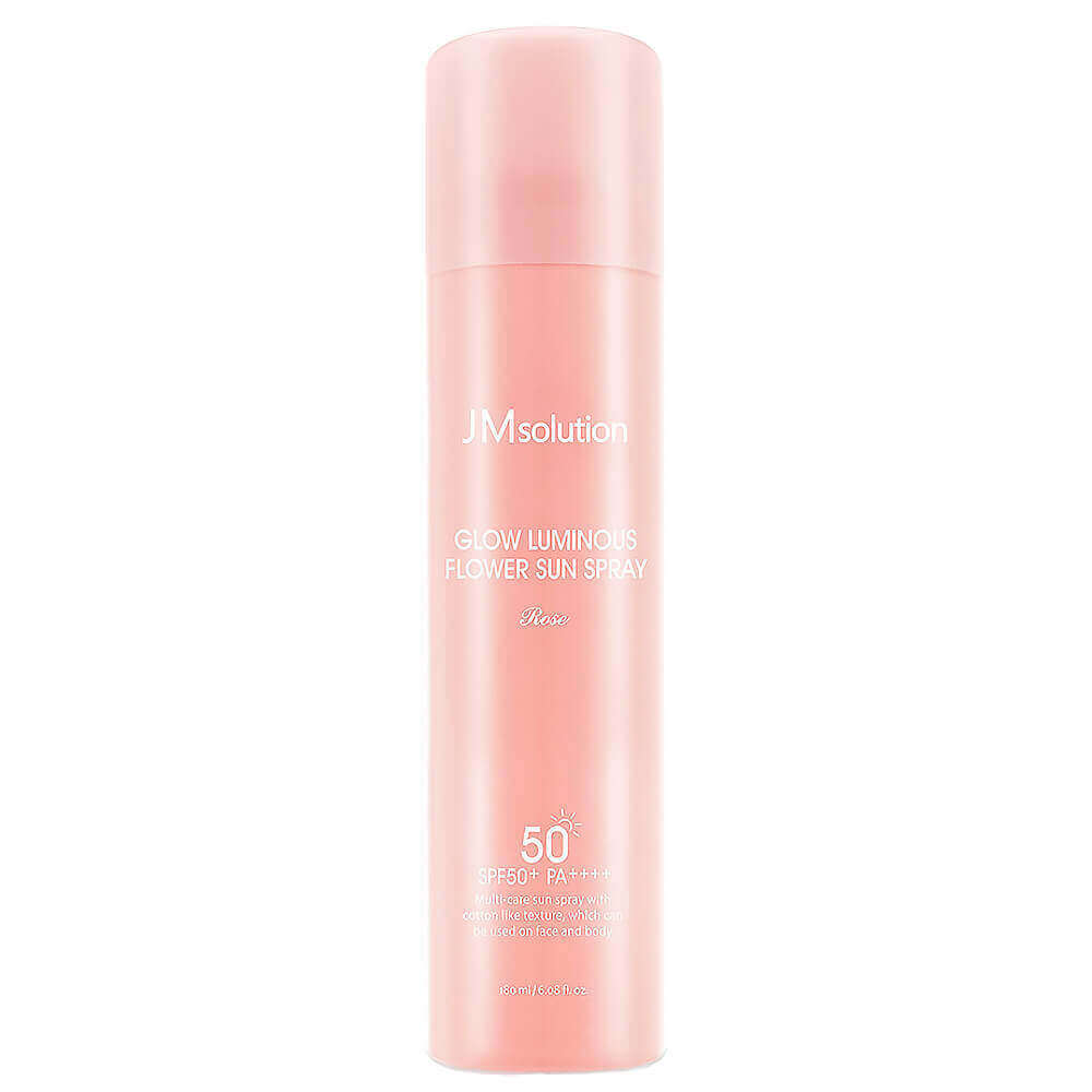 Cavanlaşdırıcı günəşdən qoruyucu sprey, gül ekstraktlı, JMsolution Glow Luminous Flower Sun Spray SPF50+ PA++++, 180 ml